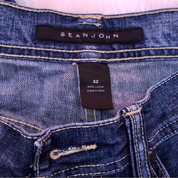 Sean John Jeans Men's Denim Blue Dark Wash Relaxed Denim 32 - Picture 2 of 10